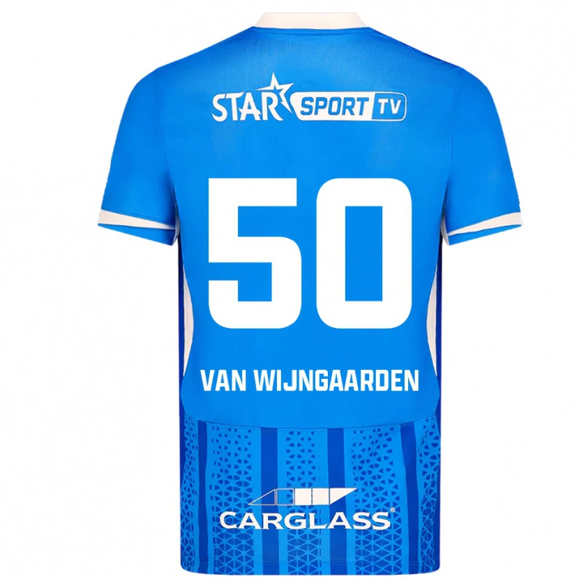 Danxen Damen Maren Van Wijngaarden #50 Blau Weiß Heimtrikot Trikot 2025/26 T-Shirt Schweiz
