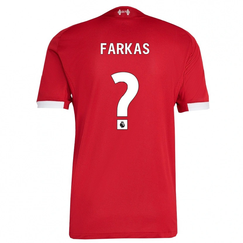 Danxen Damen Erik Farkas #0 Rot Weiß Heimtrikot Trikot 2025/26 T-Shirt Schweiz