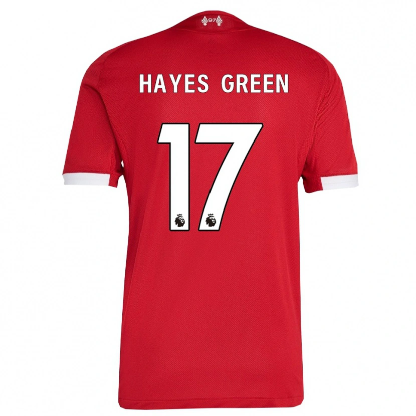 Danxen Damen Charlie Hayes-Green #17 Rot Weiß Heimtrikot Trikot 2025/26 T-Shirt Schweiz