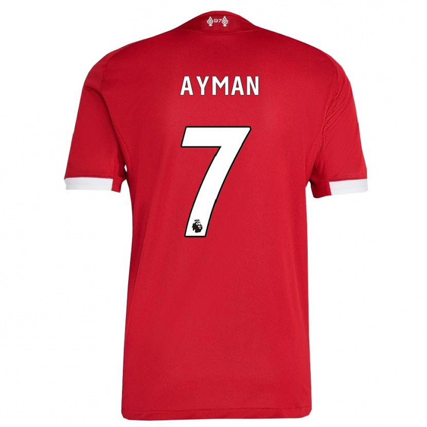 Danxen Damen Alvin Ayman #7 Rot Weiß Heimtrikot Trikot 2025/26 T-Shirt Schweiz