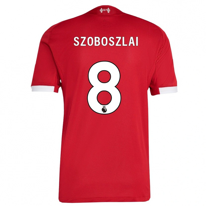 Danxen Damen Dominik Szoboszlai #8 Rot Weiß Heimtrikot Trikot 2025/26 T-Shirt Schweiz