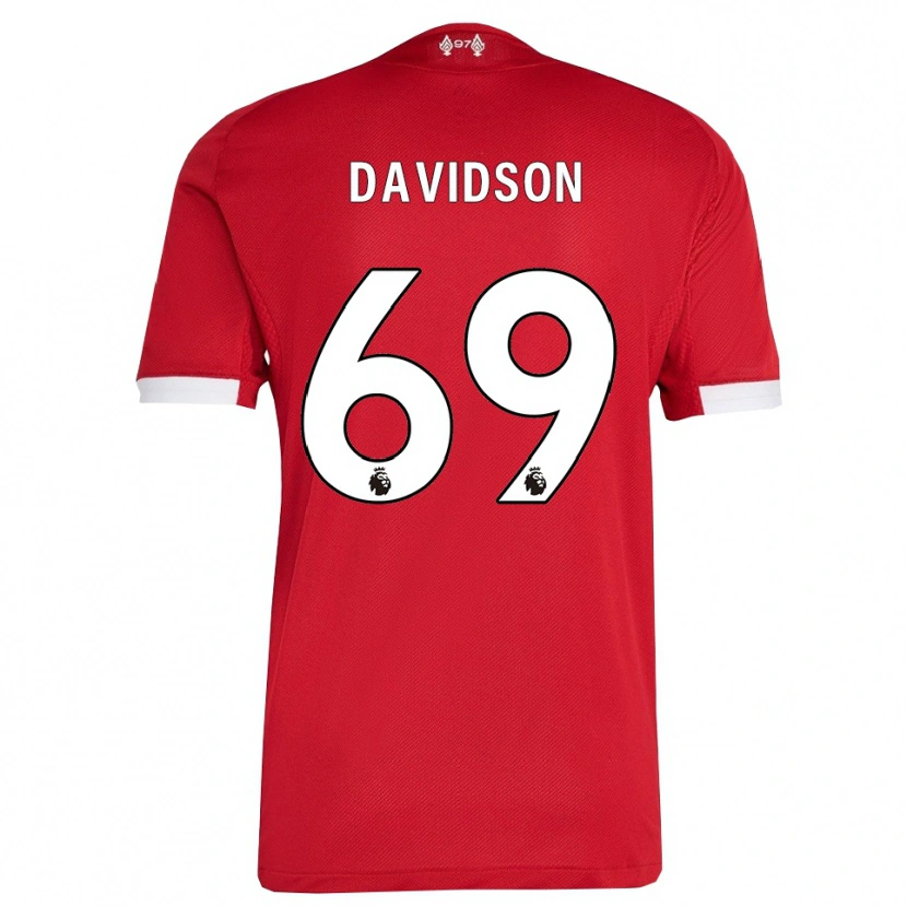 Danxen Damen Josh Davidson #69 Rot Weiß Heimtrikot Trikot 2025/26 T-Shirt Schweiz