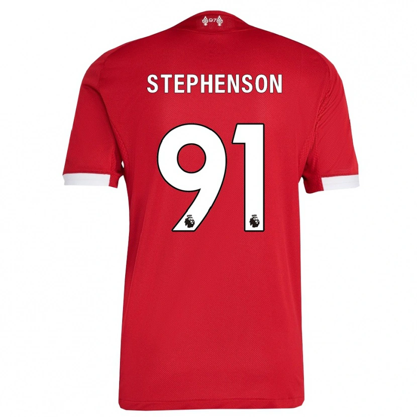 Danxen Damen Luca Stephenson #91 Rot Weiß Heimtrikot Trikot 2025/26 T-Shirt Schweiz