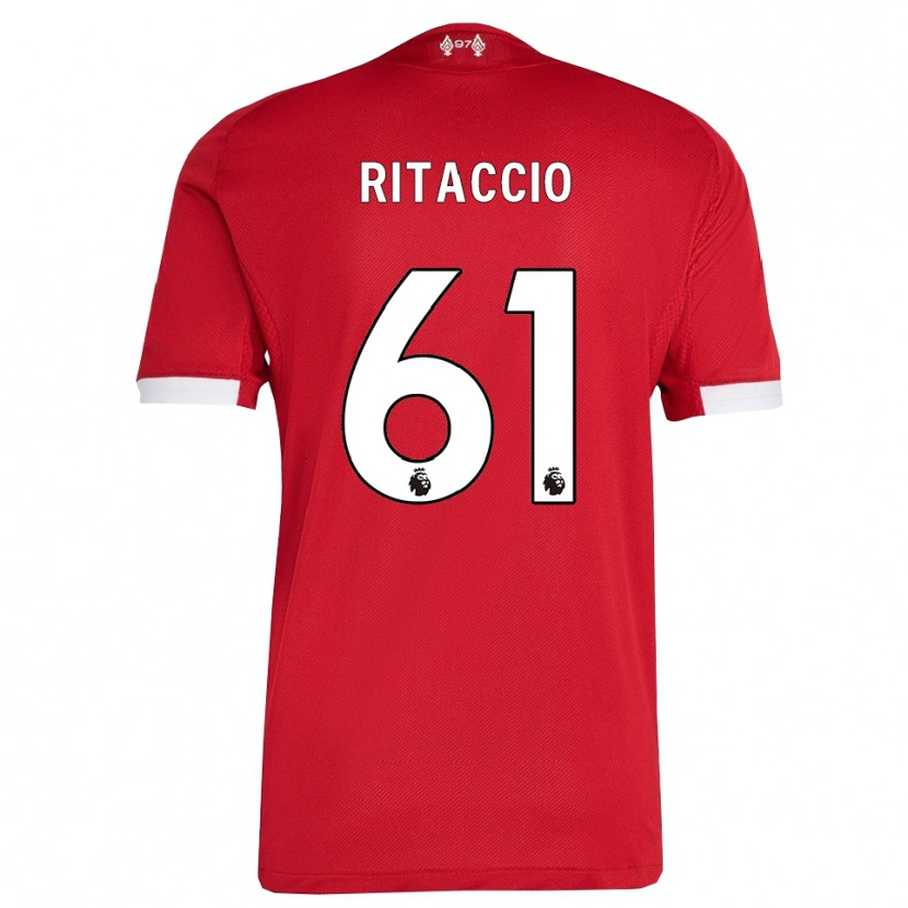 Danxen Damen Matteo Ritaccio #61 Rot Weiß Heimtrikot Trikot 2025/26 T-Shirt Schweiz