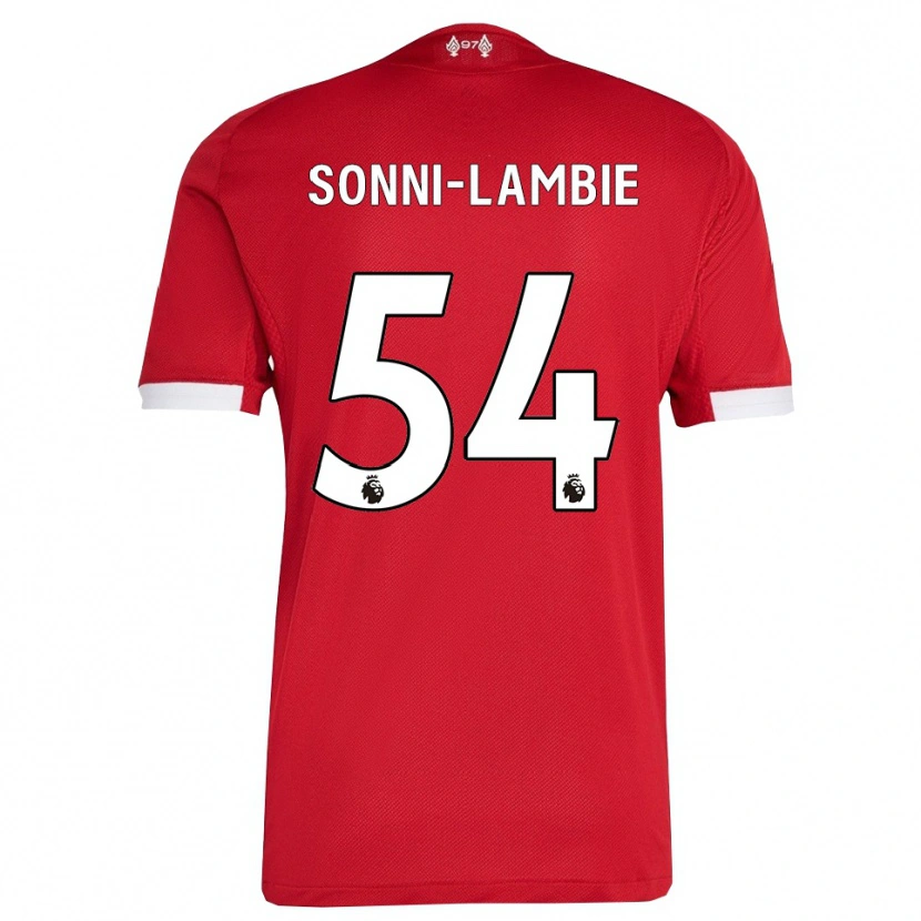 Danxen Damen Joshua Sonni-Lambie #54 Rot Weiß Heimtrikot Trikot 2025/26 T-Shirt Schweiz