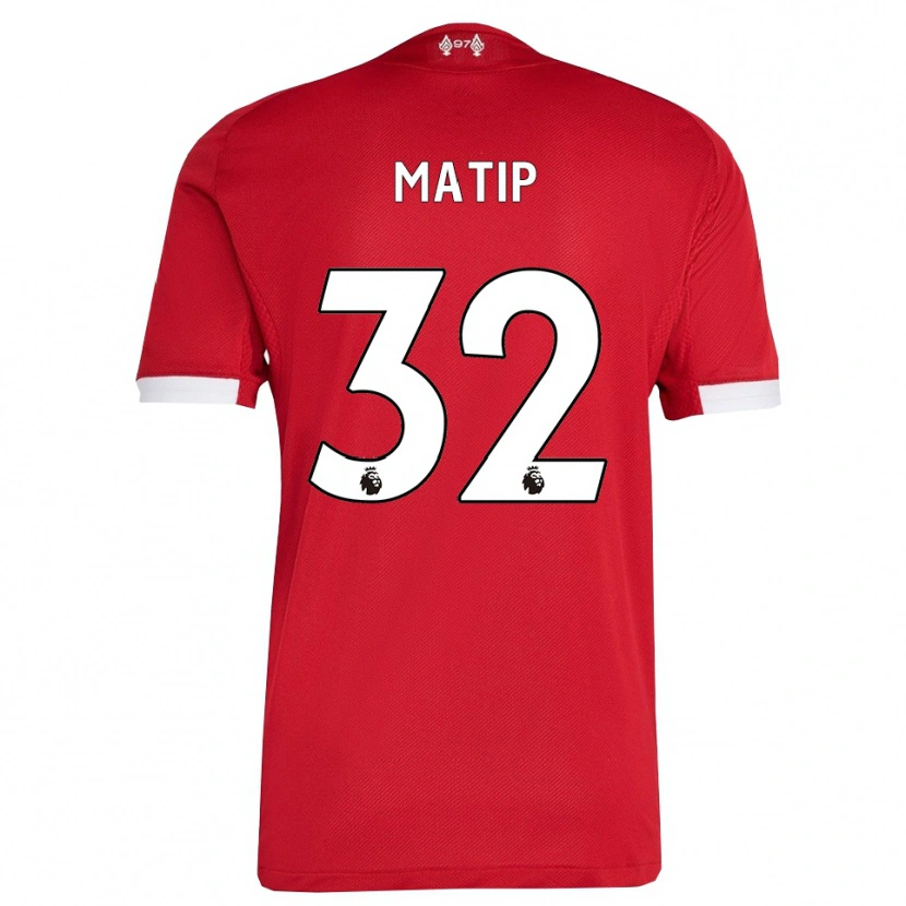 Danxen Damen Joel Matip #32 Rot Weiß Heimtrikot Trikot 2025/26 T-Shirt Schweiz