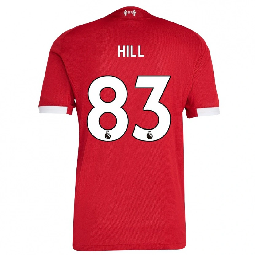 Danxen Damen Thomas Hill #83 Rot Weiß Heimtrikot Trikot 2025/26 T-Shirt Schweiz