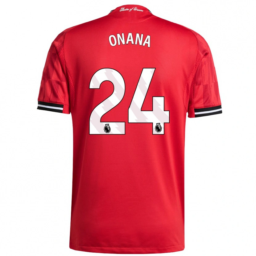Danxen Damen André Onana #24 Rot Schwarz Weiß Heimtrikot Trikot 2025/26 T-Shirt Schweiz