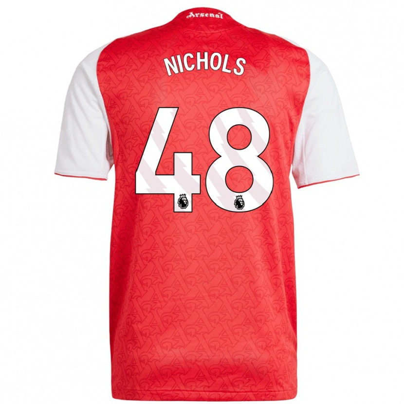 Danxen Damen Josh Nichols #48 Rot Weiß Heimtrikot Trikot 2025/26 T-Shirt Schweiz