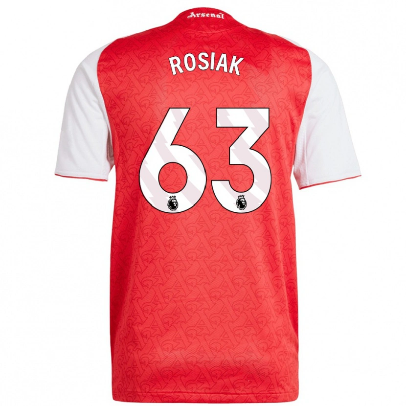 Danxen Damen Michal Rosiak #63 Rot Weiß Heimtrikot Trikot 2025/26 T-Shirt Schweiz