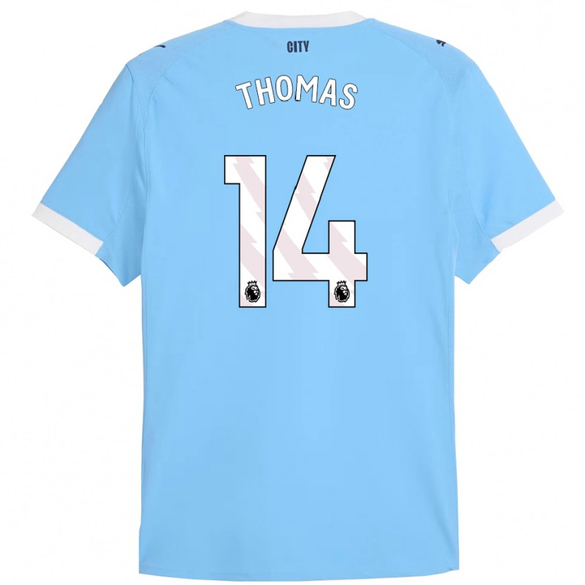 Danxen Damen Rhys Thomas #14 Himmelblau Weiß Heimtrikot Trikot 2025/26 T-Shirt Schweiz