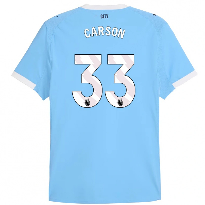 Danxen Damen Scott Carson #33 Himmelblau Weiß Heimtrikot Trikot 2025/26 T-Shirt Schweiz