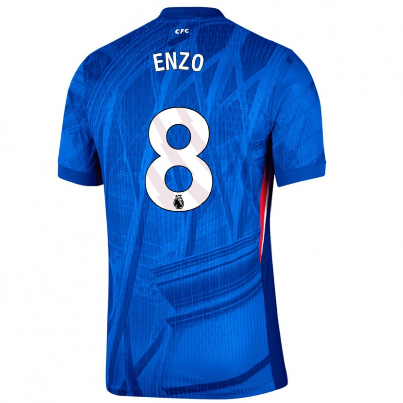Danxen Damen Enzo Fernández #8 Blau Weiß Heimtrikot Trikot 2025/26 T-Shirt Schweiz