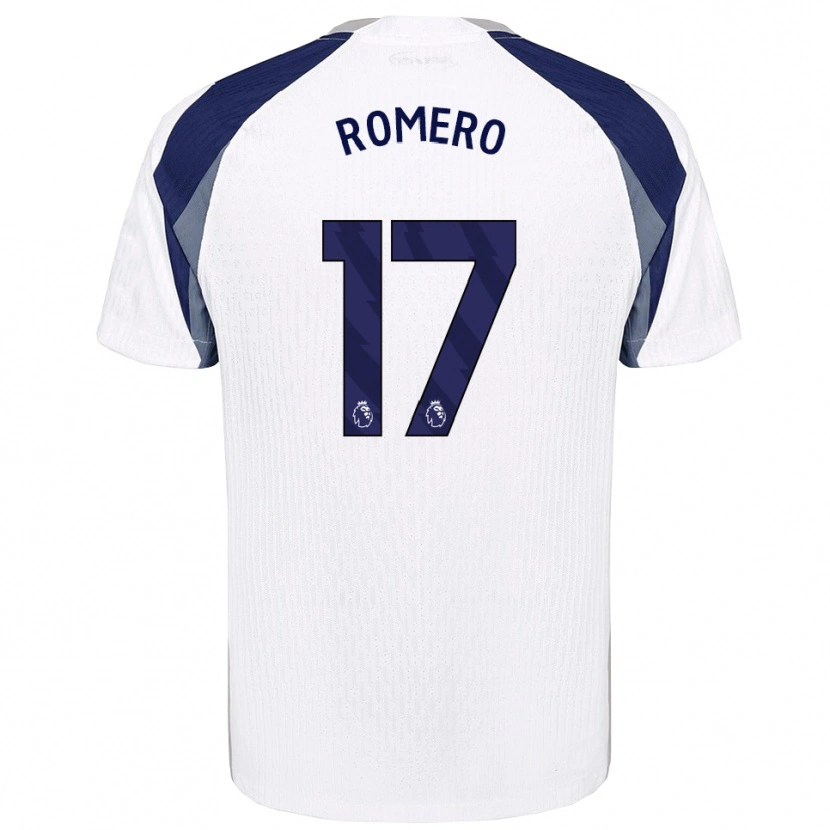 Danxen Damen Cristian Romero #17 Weiß Marineblau Heimtrikot Trikot 2025/26 T-Shirt Schweiz