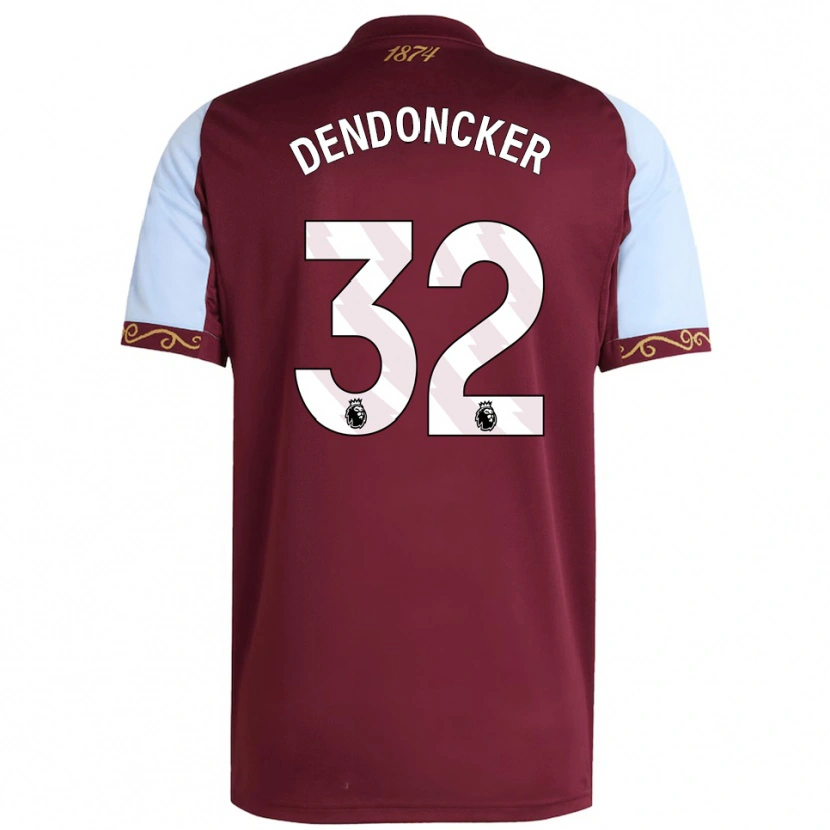 Danxen Damen Leander Dendoncker #32 Burgunderrot Himmelblau Heimtrikot Trikot 2025/26 T-Shirt Schweiz