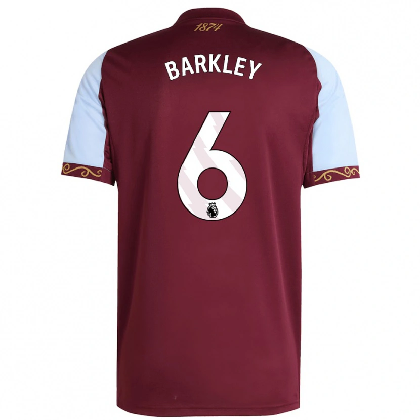 Danxen Damen Ross Barkley #6 Burgunderrot Himmelblau Heimtrikot Trikot 2025/26 T-Shirt Schweiz