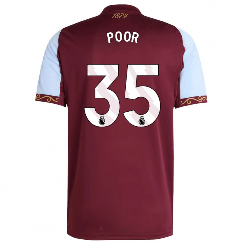 Danxen Damen Sophia Poor #35 Burgunderrot Himmelblau Heimtrikot Trikot 2025/26 T-Shirt Schweiz