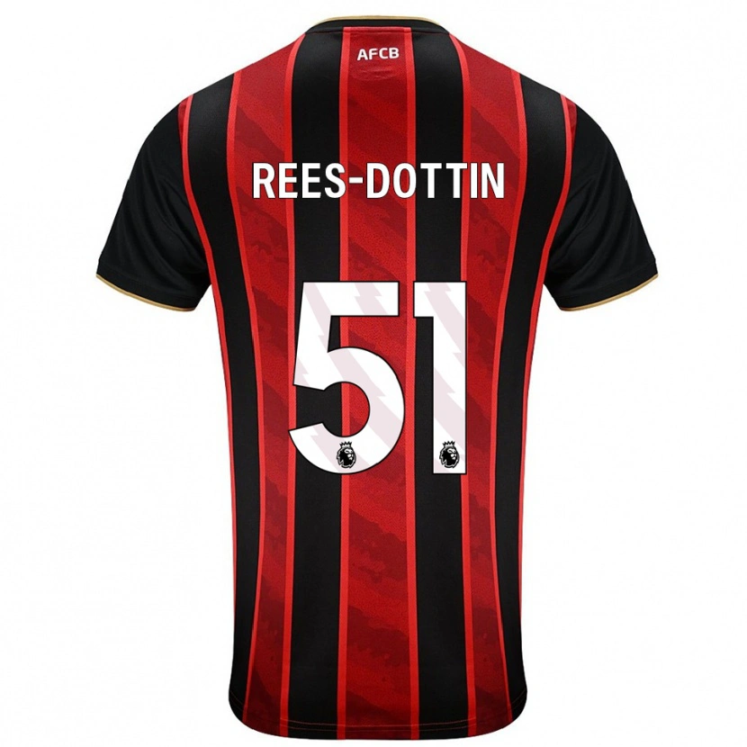 Danxen Damen Remy Rees-Dottin #51 Rot Schwarz Heimtrikot Trikot 2025/26 T-Shirt Schweiz