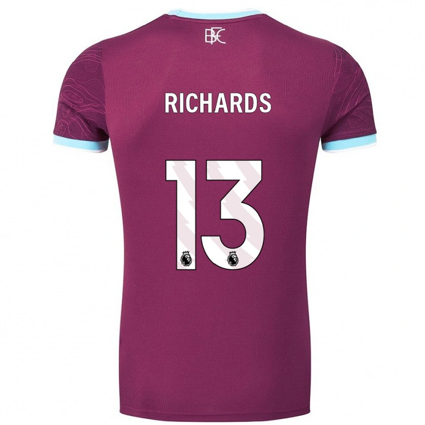 Danxen Damen Jade Richards #13 Burgunderrot Himmelblau Heimtrikot Trikot 2025/26 T-Shirt Schweiz