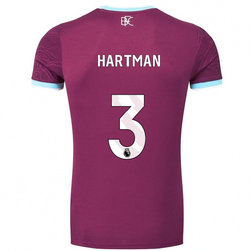 Danxen Damen Quilindschy Hartman #3 Burgunderrot Himmelblau Heimtrikot Trikot 2025/26 T-Shirt Schweiz