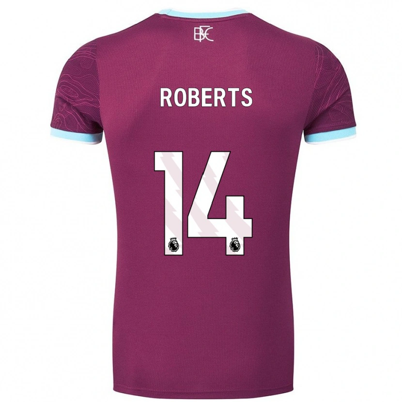 Danxen Damen Connor Roberts #14 Burgunderrot Himmelblau Heimtrikot Trikot 2025/26 T-Shirt Schweiz