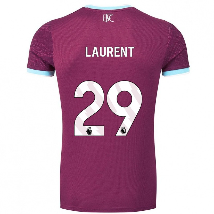 Danxen Damen Josh Laurent #29 Burgunderrot Himmelblau Heimtrikot Trikot 2025/26 T-Shirt Schweiz