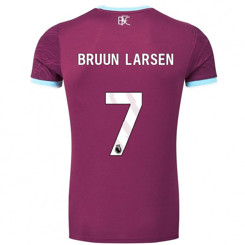 Danxen Damen Jacob Bruun Larsen #7 Burgunderrot Himmelblau Heimtrikot Trikot 2025/26 T-Shirt Schweiz