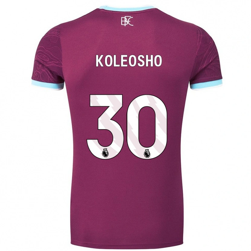 Danxen Damen Luca Koleosho #30 Burgunderrot Himmelblau Heimtrikot Trikot 2025/26 T-Shirt Schweiz