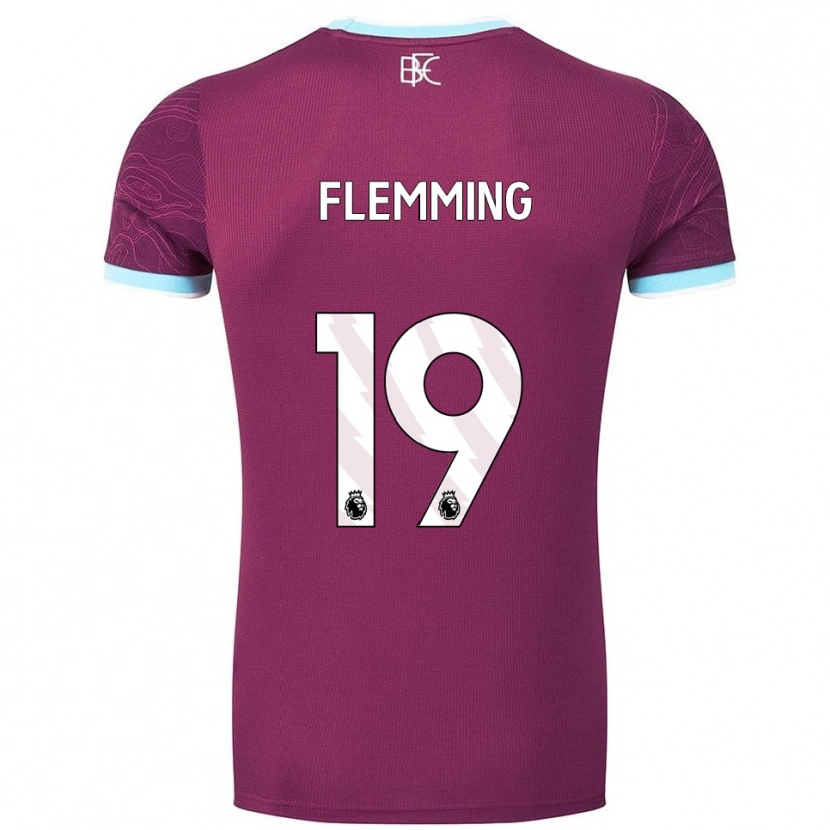 Danxen Damen Zian Flemming #19 Burgunderrot Himmelblau Heimtrikot Trikot 2025/26 T-Shirt Schweiz