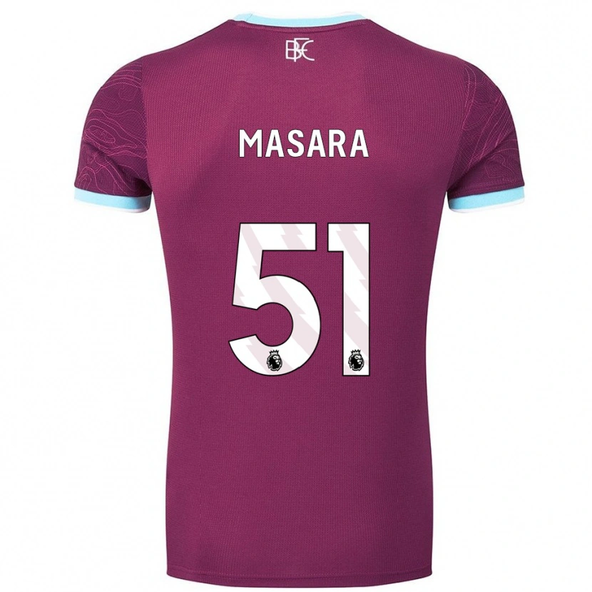 Danxen Damen Vernon Masara #51 Burgunderrot Himmelblau Heimtrikot Trikot 2025/26 T-Shirt Schweiz