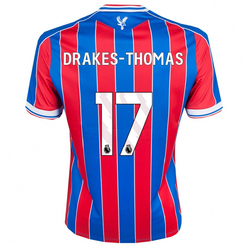 Danxen Damen Joél Drakes-Thomas #17 Blau Rot Weiß Heimtrikot Trikot 2025/26 T-Shirt Schweiz