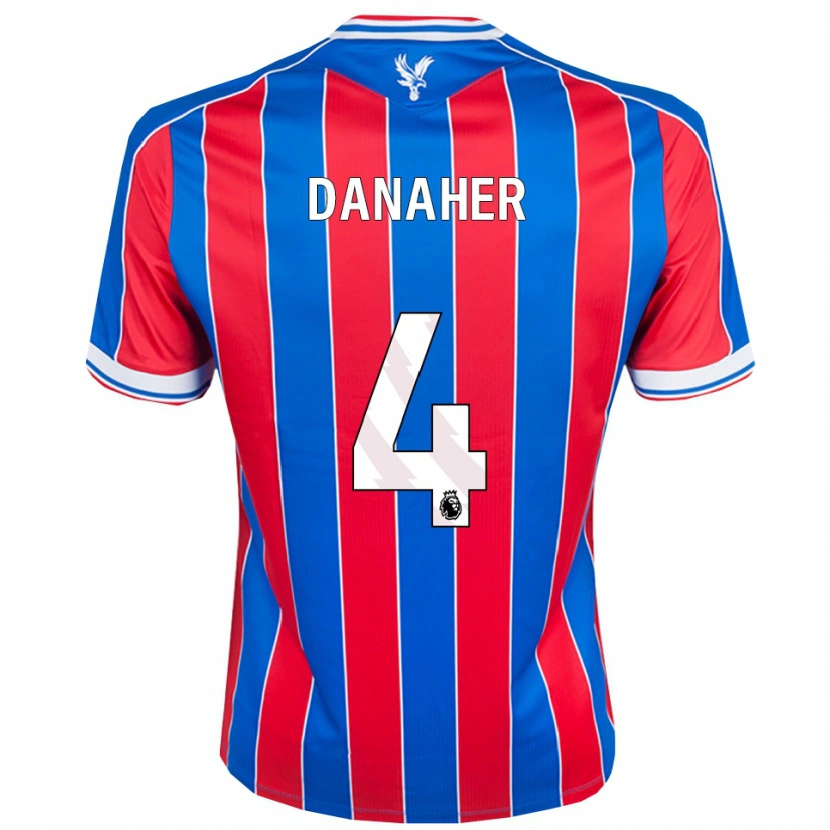 Danxen Damen Euan Danaher #4 Blau Rot Weiß Heimtrikot Trikot 2025/26 T-Shirt Schweiz
