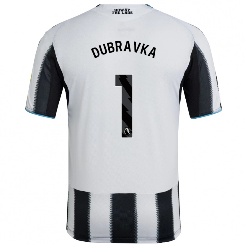 Danxen Damen Martin Dúbravka #1 Schwarz Weiß Heimtrikot Trikot 2025/26 T-Shirt Schweiz