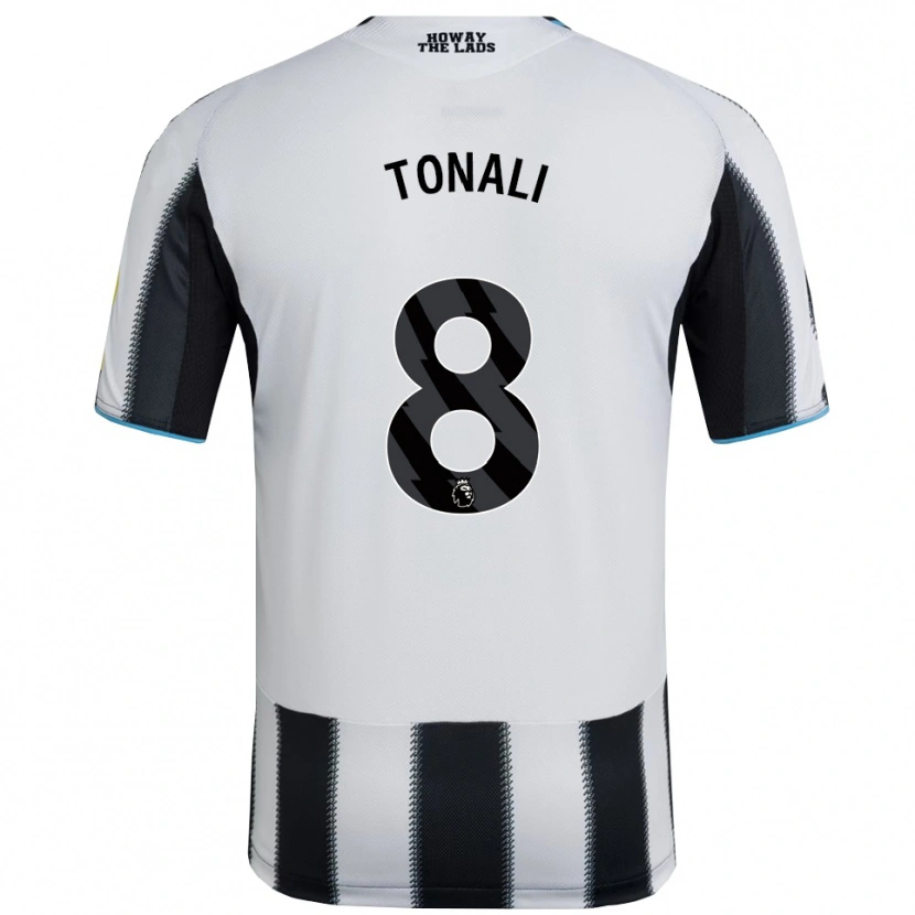 Danxen Damen Sandro Tonali #8 Schwarz Weiß Heimtrikot Trikot 2025/26 T-Shirt Schweiz