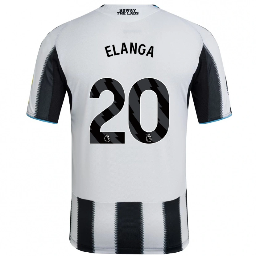 Danxen Damen Anthony Elanga #20 Schwarz Weiß Heimtrikot Trikot 2025/26 T-Shirt Schweiz