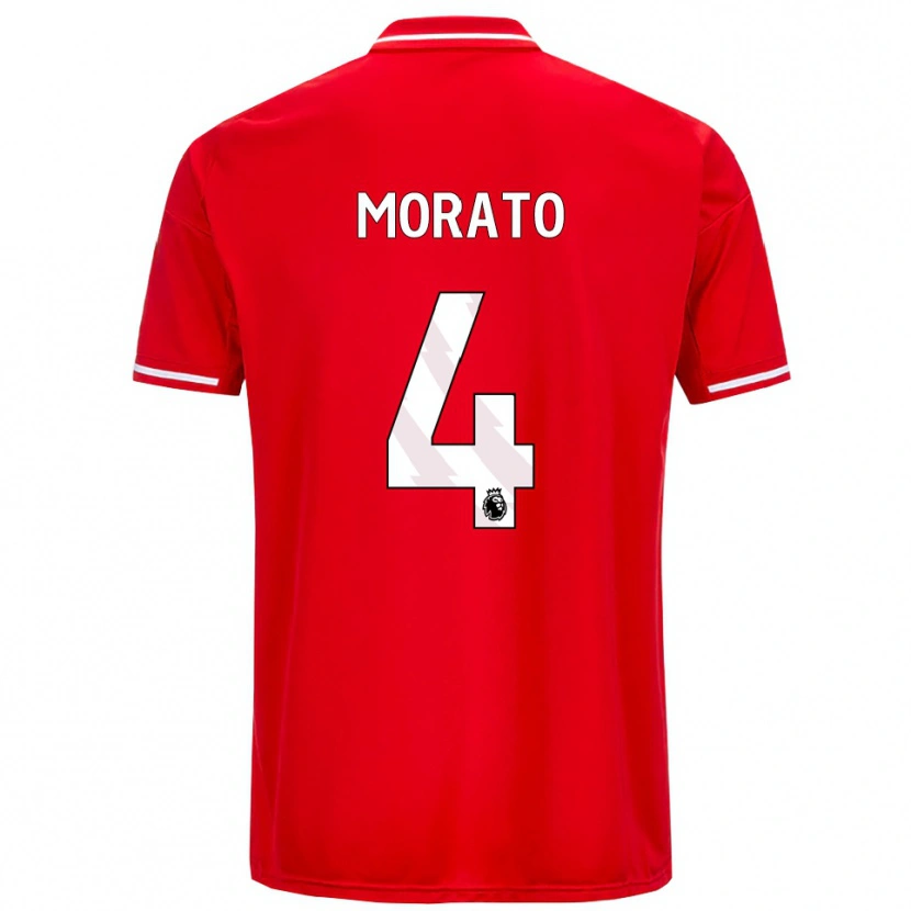 Danxen Damen Morato #4 Rot Weiß Heimtrikot Trikot 2025/26 T-Shirt Schweiz