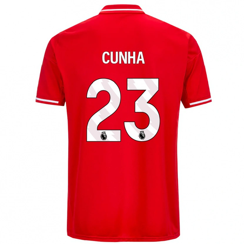 Danxen Damen Jair Cunha #23 Rot Weiß Heimtrikot Trikot 2025/26 T-Shirt Schweiz