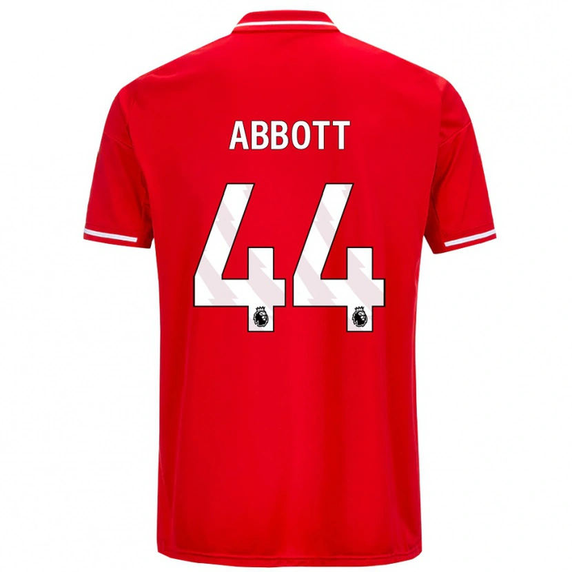 Danxen Damen Zach Abbott #44 Rot Weiß Heimtrikot Trikot 2025/26 T-Shirt Schweiz
