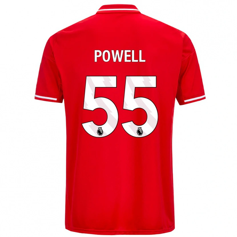 Danxen Damen Josh Powell #55 Rot Weiß Heimtrikot Trikot 2025/26 T-Shirt Schweiz