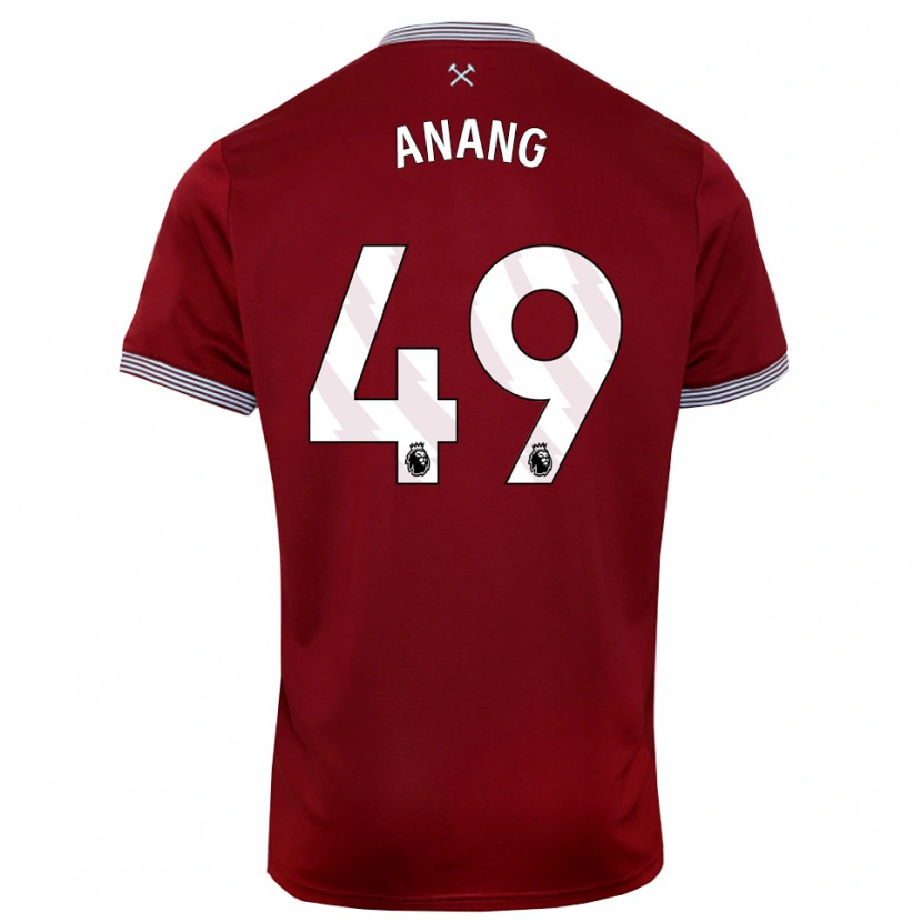 Danxen Damen Joseph Anang #49 Burgunderrot Weiß Heimtrikot Trikot 2025/26 T-Shirt Schweiz