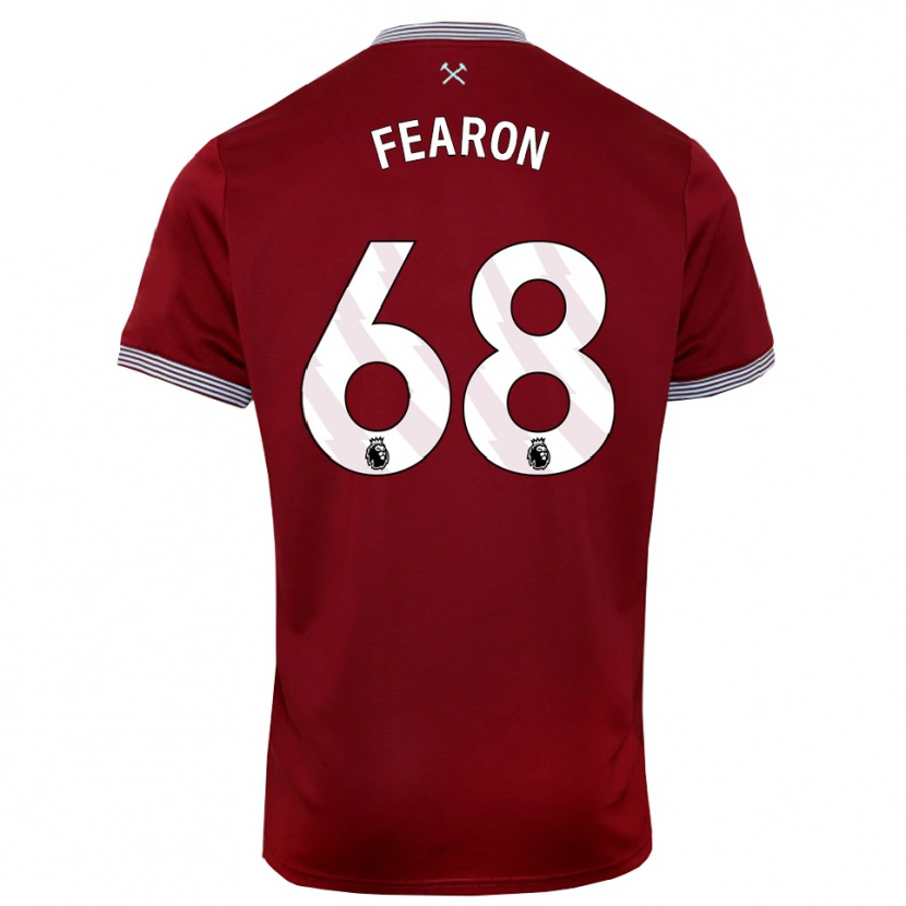 Danxen Damen Preston Fearon #68 Burgunderrot Weiß Heimtrikot Trikot 2025/26 T-Shirt Schweiz