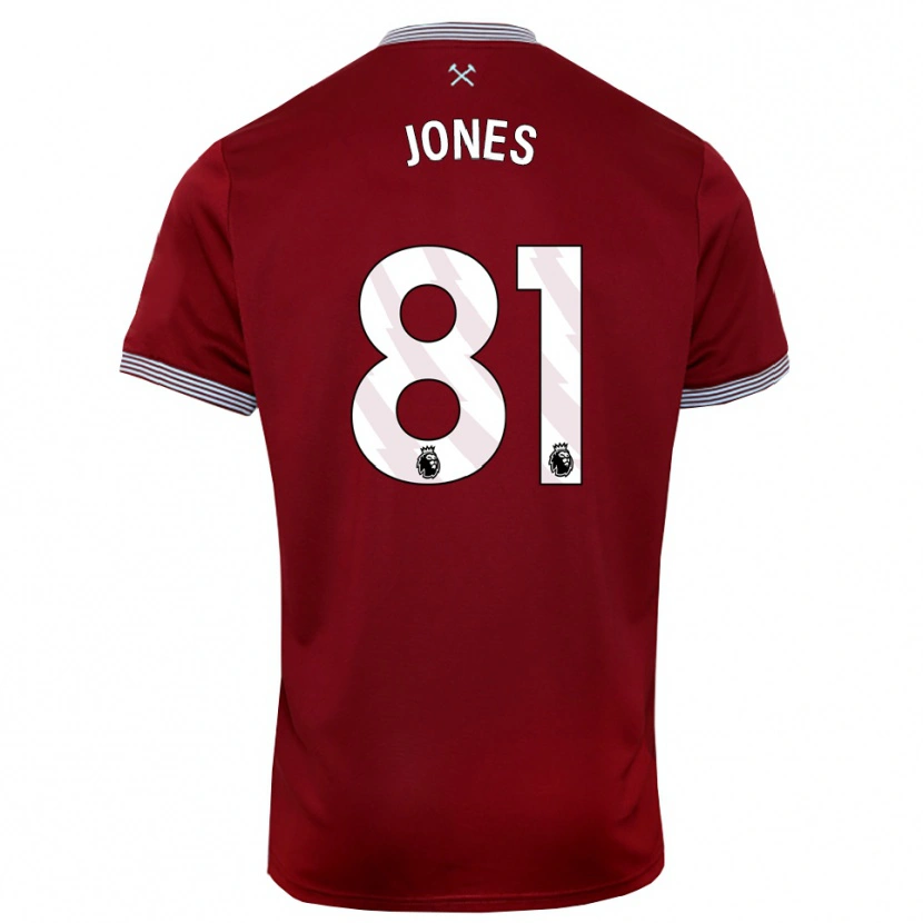 Danxen Damen Liam Jones #81 Burgunderrot Weiß Heimtrikot Trikot 2025/26 T-Shirt Schweiz