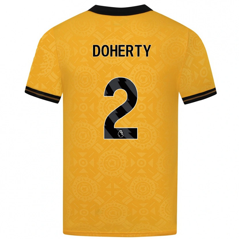 Danxen Damen Matt Doherty #2 Gelb Schwarz Heimtrikot Trikot 2025/26 T-Shirt Schweiz