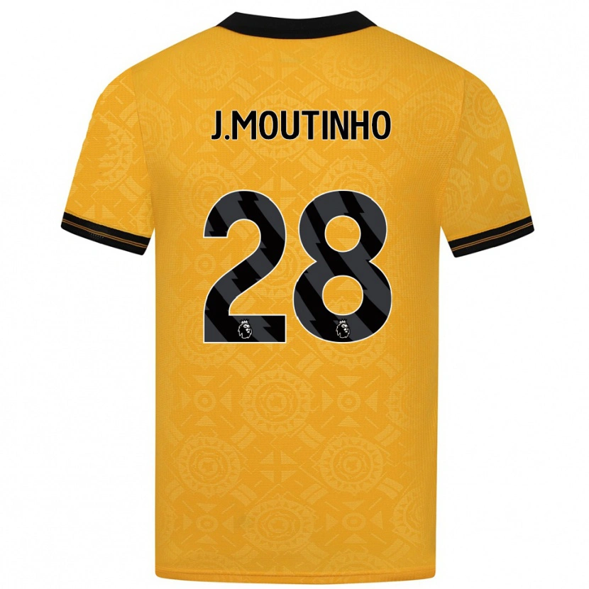 Danxen Damen Joao Moutinho #28 Gelb Schwarz Heimtrikot Trikot 2025/26 T-Shirt Schweiz