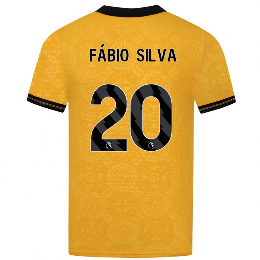 Danxen Damen Fábio Silva #20 Gelb Schwarz Heimtrikot Trikot 2025/26 T-Shirt Schweiz