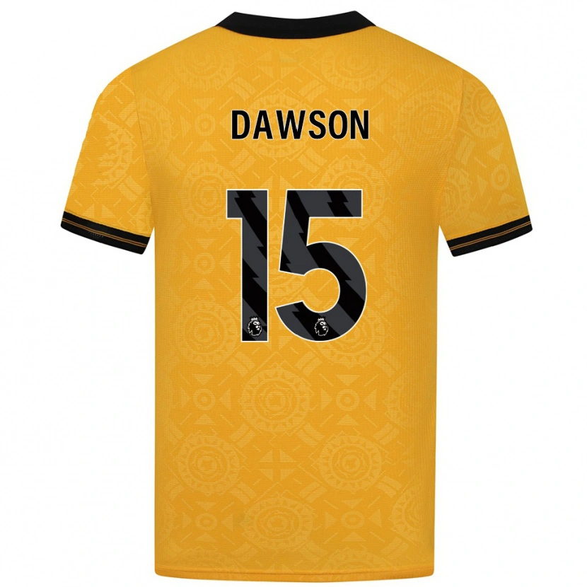 Danxen Damen Craig Dawson #15 Gelb Schwarz Heimtrikot Trikot 2025/26 T-Shirt Schweiz