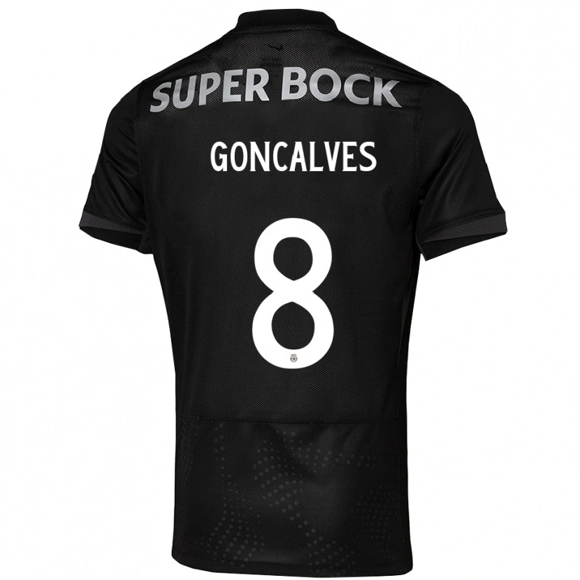 Danxen Damen Pedro Gonçalves #8 Schwarz Weiß Auswärtstrikot Trikot 2025/26 T-Shirt Schweiz