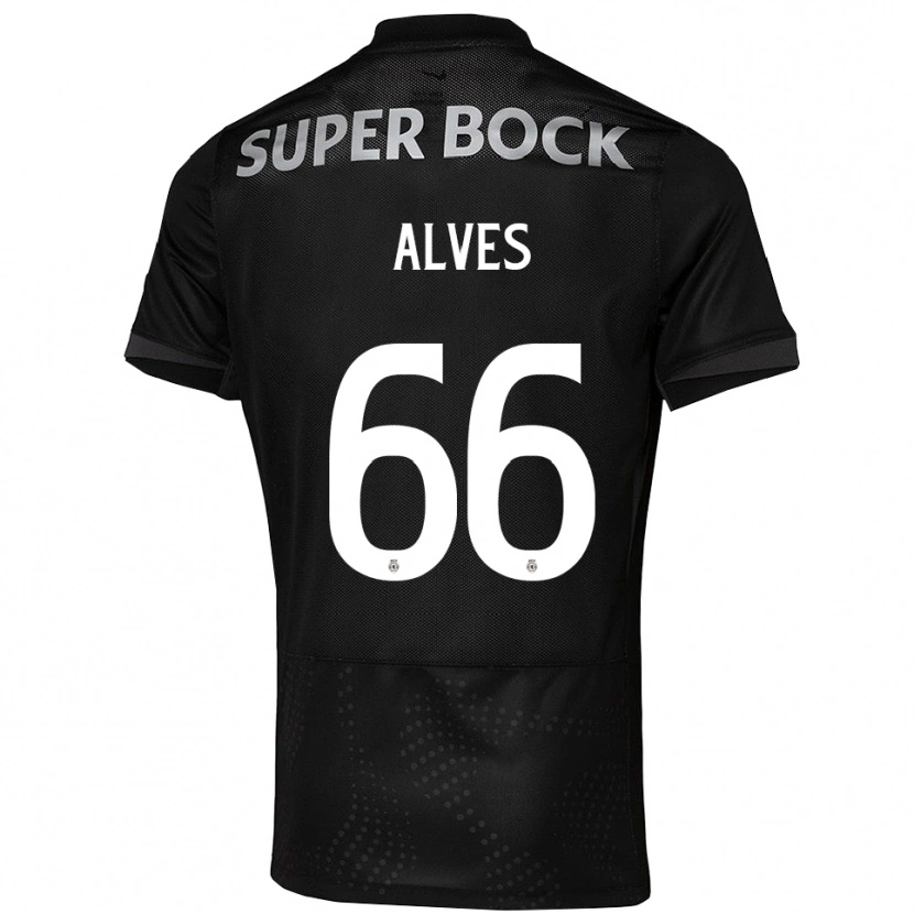 Danxen Damen Miguel Alves #66 Schwarz Weiß Auswärtstrikot Trikot 2025/26 T-Shirt Schweiz