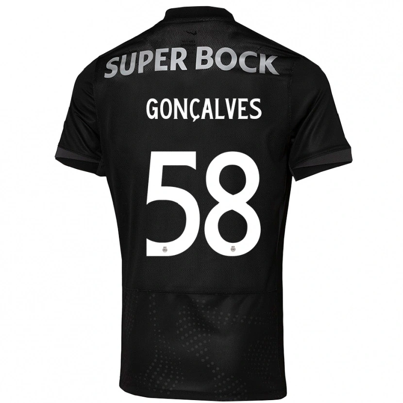 Danxen Damen Flávio Gonçalves #58 Schwarz Weiß Auswärtstrikot Trikot 2025/26 T-Shirt Schweiz