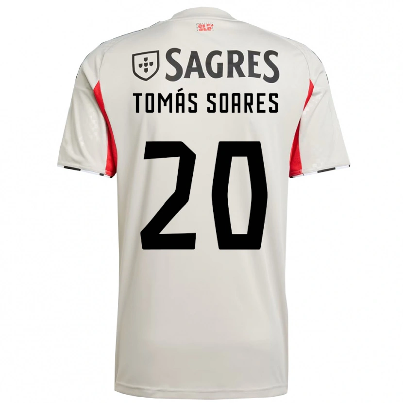Danxen Damen Tomás Soares #20 Creme Weiß Rot Auswärtstrikot Trikot 2025/26 T-Shirt Schweiz